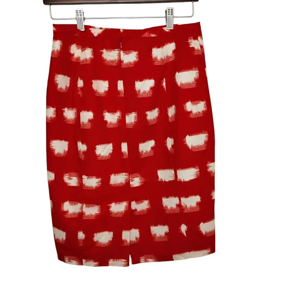 Corey Lynn Calter Anthropologie Red and White Pencil Skirt, 8 - Picture 2 of 7